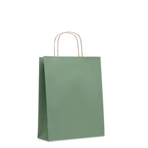 Sac en papier moyen format personnalisable - Paper Tone M | Green
