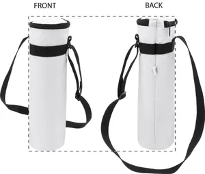 Sac isotherme bouteille personnalisable - CreaCool Aqua | Noir