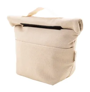 Sac isotherme publicitaire en canvas recyclé - Rekan Cool | Naturelle
