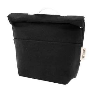Sac isotherme publicitaire en canvas recyclé - Rekan Cool | Noir