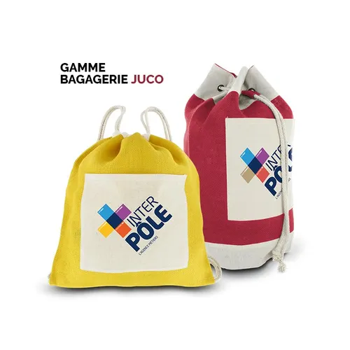 Sac matelot en jute et coton personnalisé