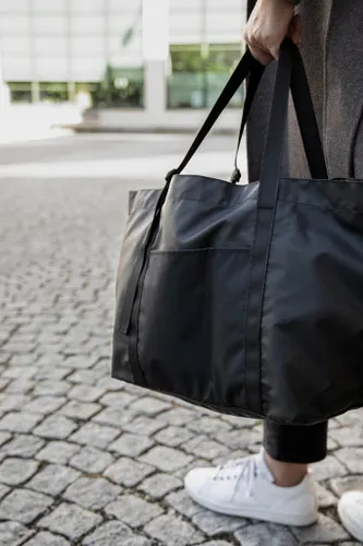 Sac maxi totebag personnalisé en polyester recyclé GRS Livorno - Vinga