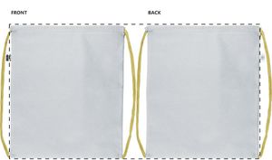 Sac piscine publicitaire - CreaDraw RPET | Jaune / Blanc