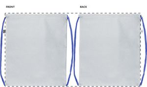 Sac piscine publicitaire - CreaDraw RPET | Bleu / Blanc