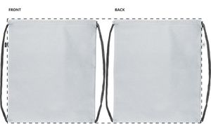 Sac piscine publicitaire - CreaDraw RPET | Noir / Blanc