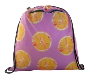 Sac piscine personnalisé - CreaDraw Zip RPET | Noir / Blanc