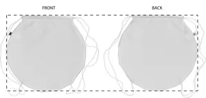 Sac piscine personnalisé - CreaDraw Circle | Blanc