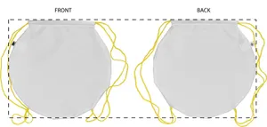 Sac piscine personnalisé - CreaDraw Circle | Jaune