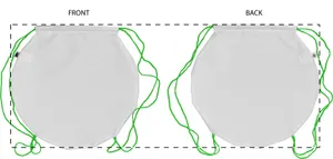 Sac piscine personnalisé - CreaDraw Circle | Vert