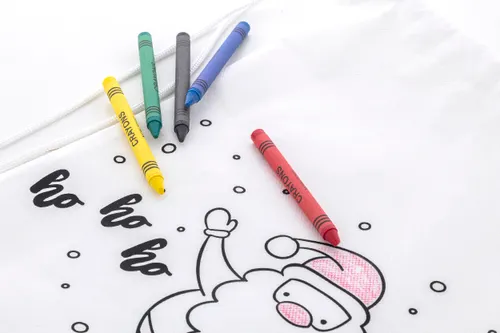 Sac piscine personnalisé de Noël à colorier - Julfar Bag B