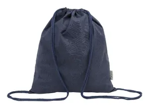 Sac piscine personnalisé en coton recyclé - Dropex | Bleu Foncé