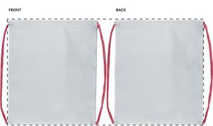 Sac piscine personnalisé pour enfants  - CreaDraw Kids | Rouge / Blanc