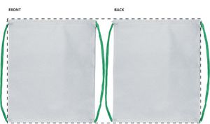 Sac piscine personnalisé pour enfants  - CreaDraw Kids | Vert / Blanc