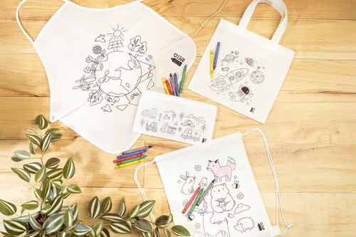 Sac shopping à colorier en RPET - Spacolo