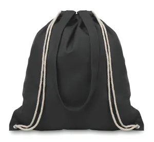 Sac shopping à cordelette personnalisable - Moira | Black