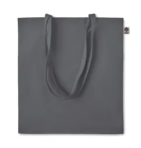Sac shopping en coton organique personnalisable - Zimde Colour | Dark Grey