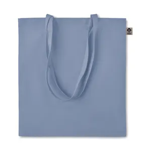 Sac shopping en coton organique personnalisable - Zimde Colour | Heaven Blue
