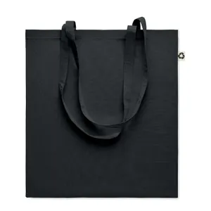 Sac shopping en coton recyclé personnalisé - Zoco Colour | Black