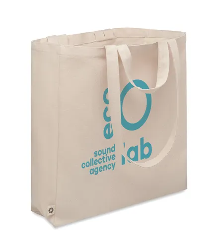 Sac shopping en coton recyclé personnalisé