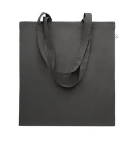 Sac shopping en coton recyclé - Viveka Colour | Noir