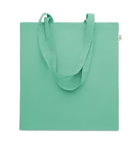 Sac shopping en coton recyclé - Viveka Colour | Vert Menthe