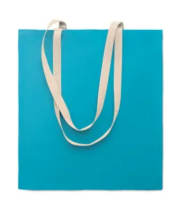 Sac shopping en coton - Zevra Colour | Turquoise