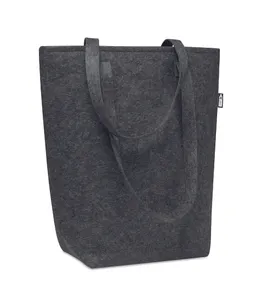 Sac shopping en feutre RPET publicitaire - Taslo | Dark Grey