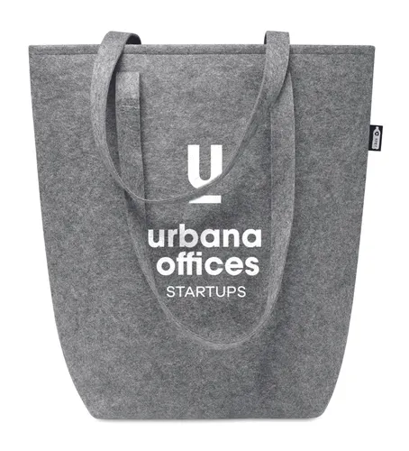 Sac shopping en feutre RPET publicitaire - Taslo