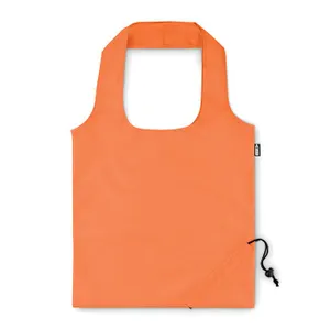 Sac shopping en polyester recyclé -  FOLDPET | Orange 2
