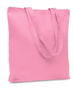 Sac shopping en toile personnalisé 270 gr/m² - Rassa Coloured | Rose Bébé