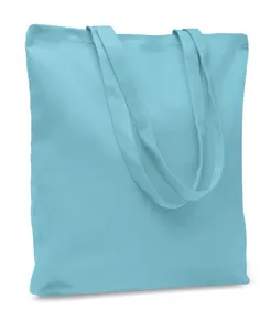 Sac shopping en toile personnalisé 270 gr/m² - Rassa Coloured | Bleu Bébé