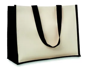 Sac shopping laminé en jute -  CAMPO DE FIORI