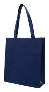 Sac shopping personnalisé en RPET - Refelt Shop Plus | Bleu Foncé