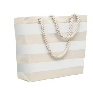 Sac shopping/plage -  HEAVEN STRIPE | Blanc 2