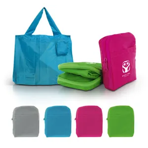 Sac shopping pliable en polyester 190t personnalisé