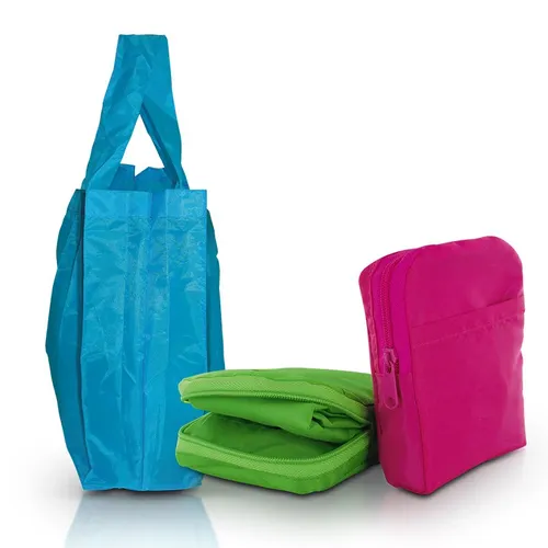 Sac shopping pliable en polyester 190t personnalisé