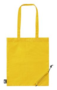 Sac shopping pliable personnalisé en rpet - Berber | Jaune