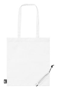 Sac shopping pliable personnalisé en rpet - Berber | Blanc