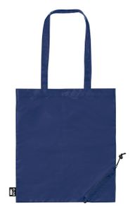 Sac shopping pliable personnalisé en rpet - Berber | Bleu Foncé