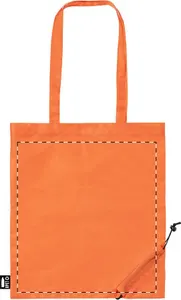 Sac shopping pliable personnalisé en rpet - Berber | Orange