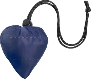 Sac shopping pliable personnalisé en rpet - Berber | Bleu Foncé