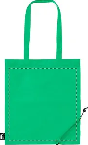 Sac shopping pliable personnalisé en rpet - Berber | Vert