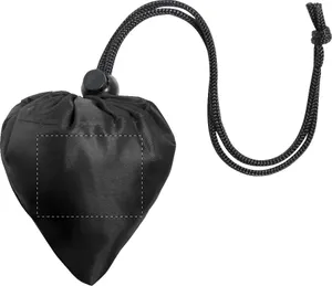 Sac shopping pliable personnalisé en rpet - Berber | Noir