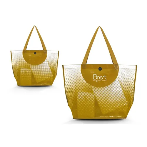 Sac shopping publicitaire en polyethylene tisse lamine