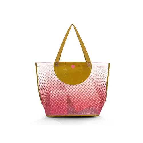 Sac shopping publicitaire en polyethylene tisse lamine