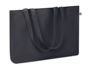 Sac  toile recyclée personnalisable 280 gr/m ² - Respect Coloured | Black