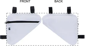 Sacoche de cadre de vélo personnalisée - Sacoche publicitaire SuboBike Frame | Noir