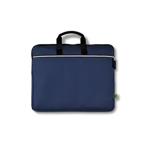 Sacoche porte-document et ordinateur portable publicitaire en rpet | Bleu 25