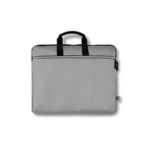 Sacoche porte-document et ordinateur portable publicitaire en rpet | Gris 29