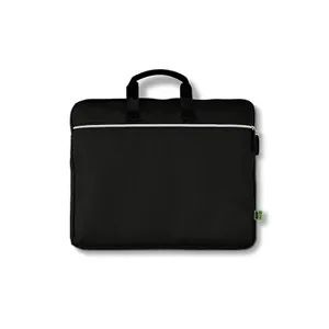Sacoche porte-document et ordinateur portable publicitaire en rpet | Noir 35